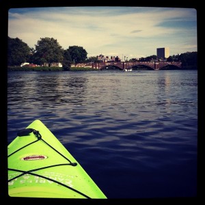 Kayaking on the Charles River